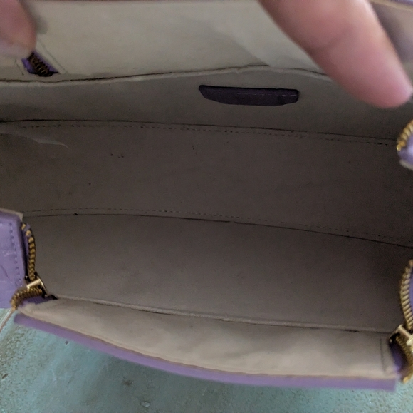 JW Pei Lavender Croc-Embossed Shoulder Bag - Picture 6 of 15